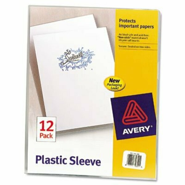 Avery Avery, CLEAR PLASTIC SLEEVES, LETTER SIZE, CLEAR, 12PK 72311